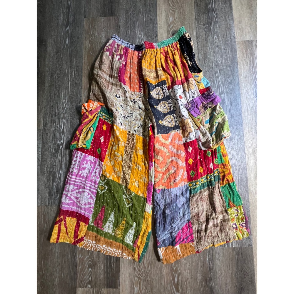Earthbound Trading Co Patchwork Pants Womens XL M… - image 8